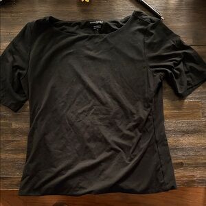 Banana Republic Black Short Sleeve Crew Tee
